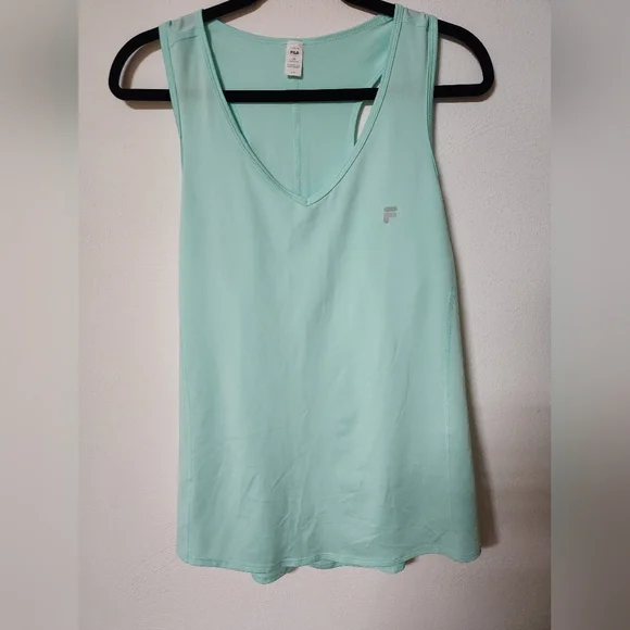 Bundle Of 4 Fila Women's Tank Tops in Mint, Black, Teal, and White - Picture 5 of 11